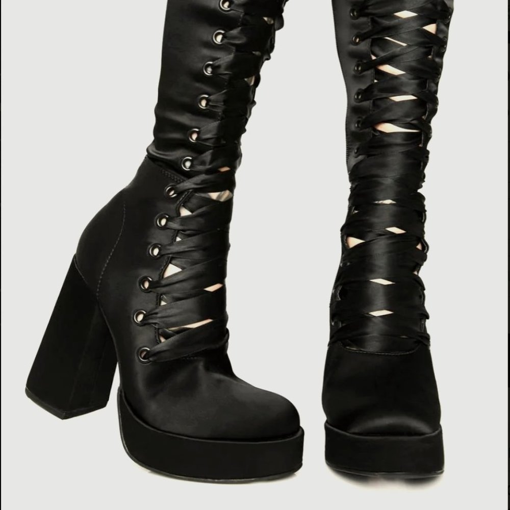 Luna Dollhouse thigh high boots